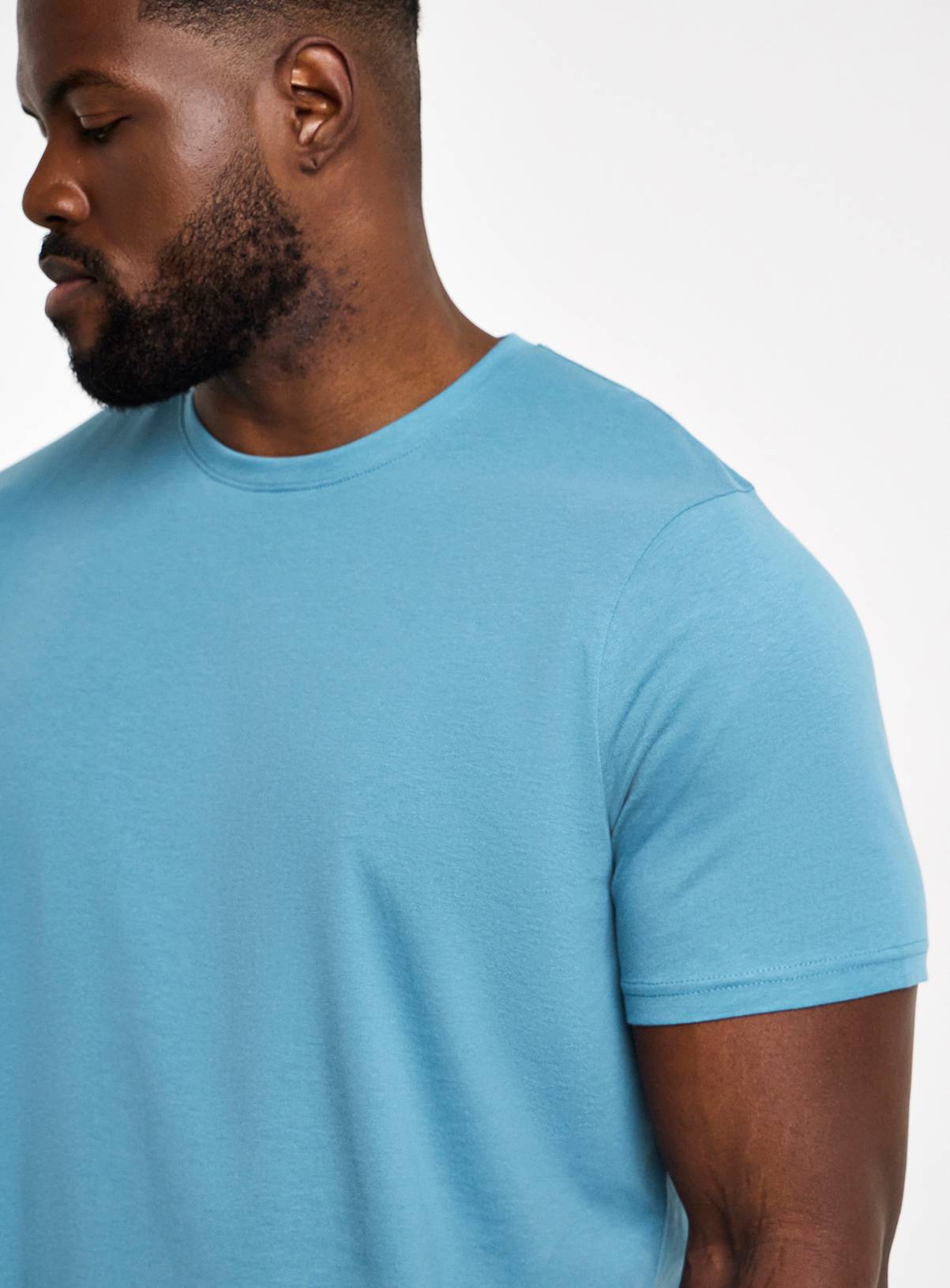 JACAMO 5 Pack Crew Neck T-Shirt Extra Long 1XL - Image 4